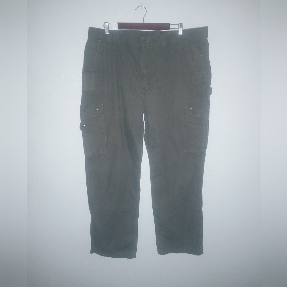 Carhartt 44x32 Mens Cargo Heavy Work Pants Brown